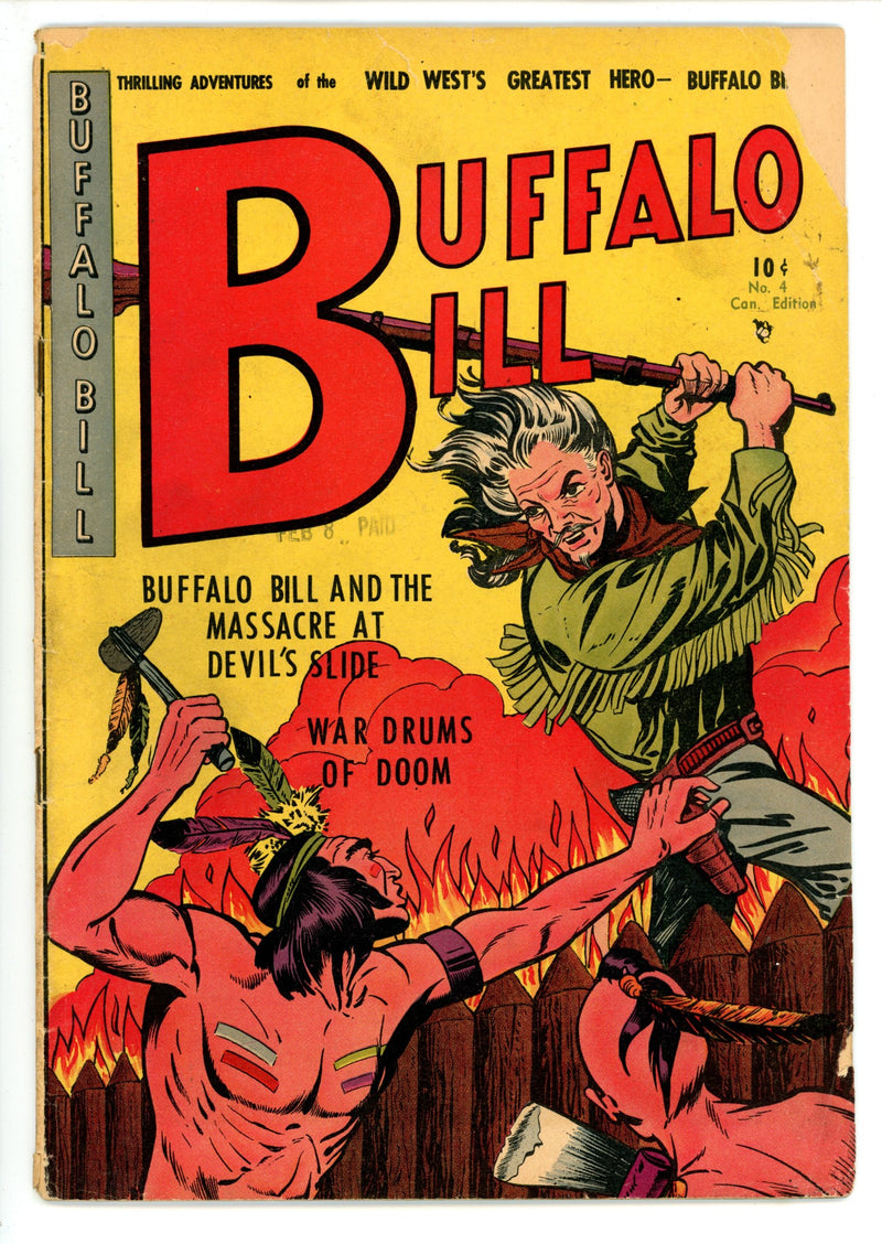 Buffalo Bill 4 GD/VG (3.0) (1951) Canadian Edition 