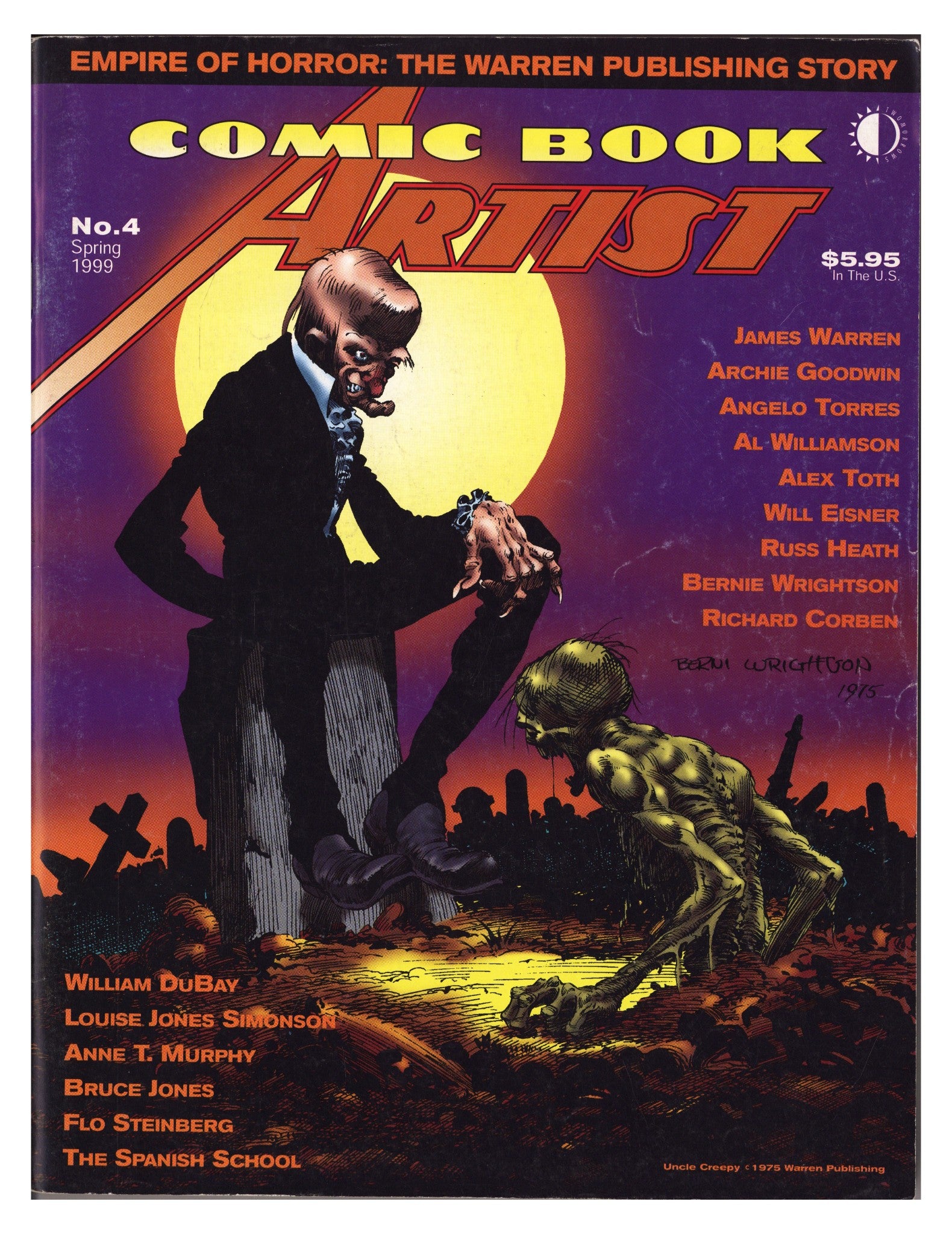 Comic Book Artist Vol 1 4 Low Grade (1999) 