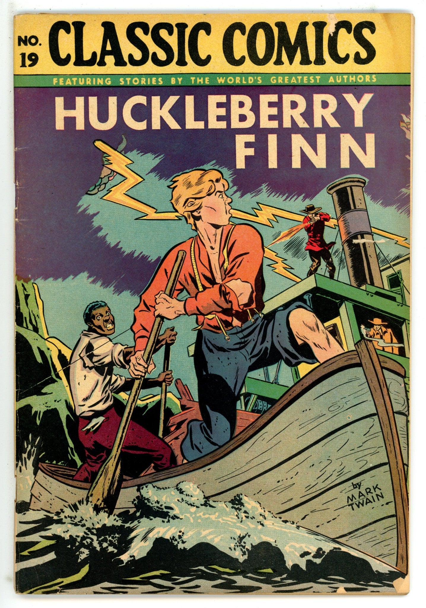 Classics Comics: Huckleberry Finn 19 Hrn 28 VG+ (1946)