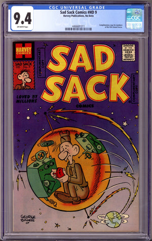 Sad Sack Comics [HD] 9 CGC 9.4 (NM) Complimentary Copy (1958)
