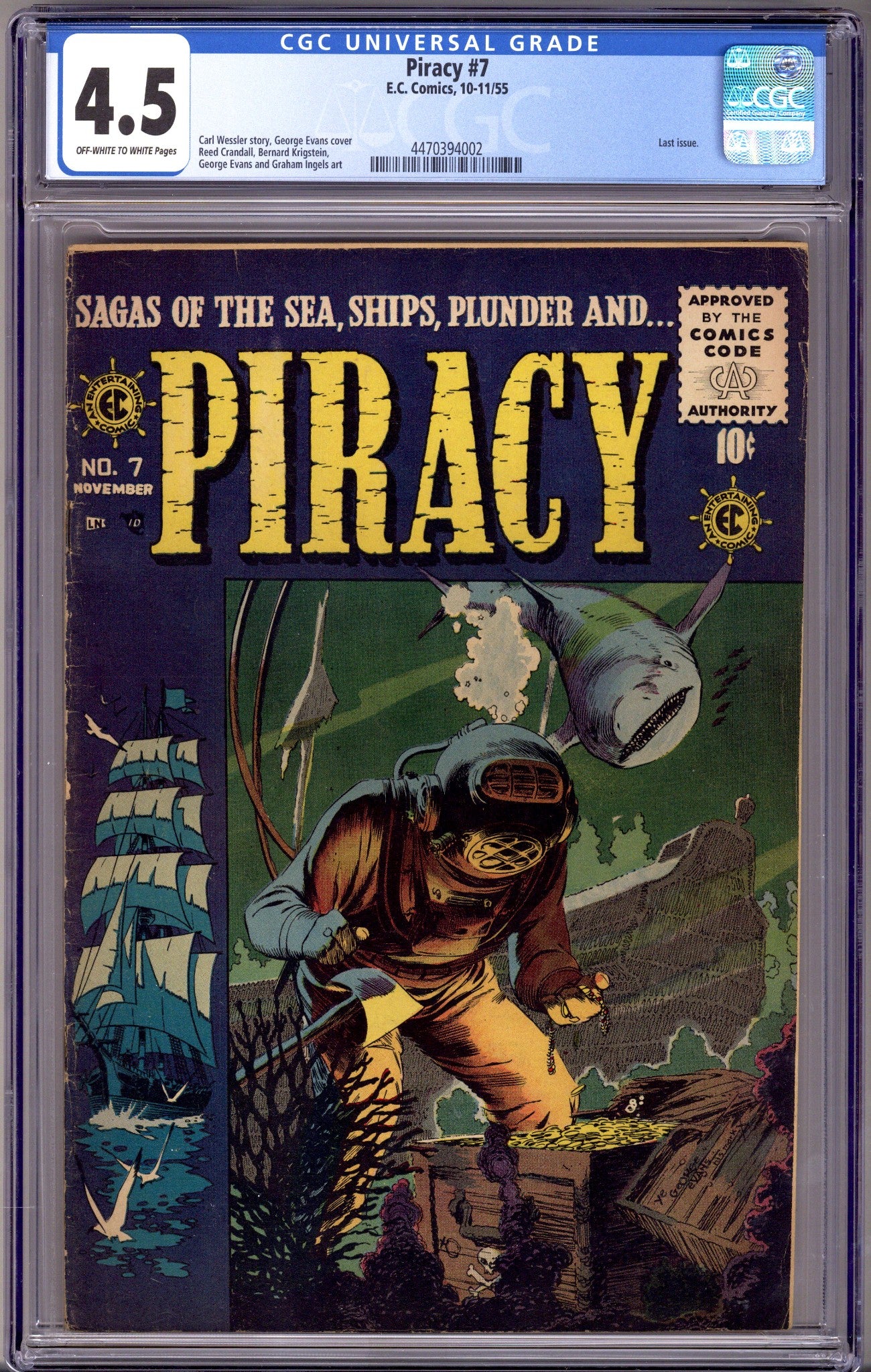 Piracy   7 CGC 4.5 (VG+)   (1955)        
