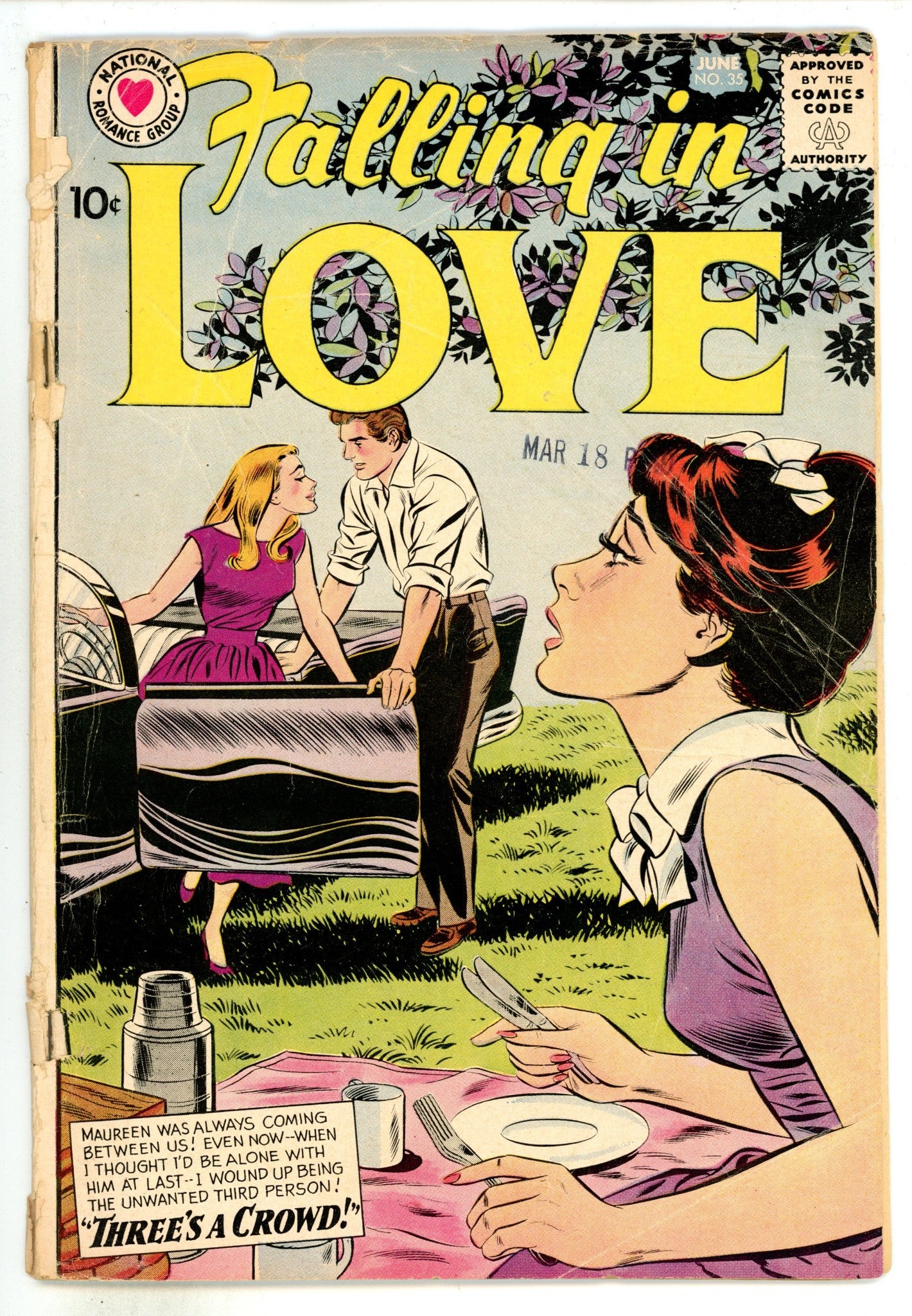 Falling in Love 35 Cover Detached (1960) 