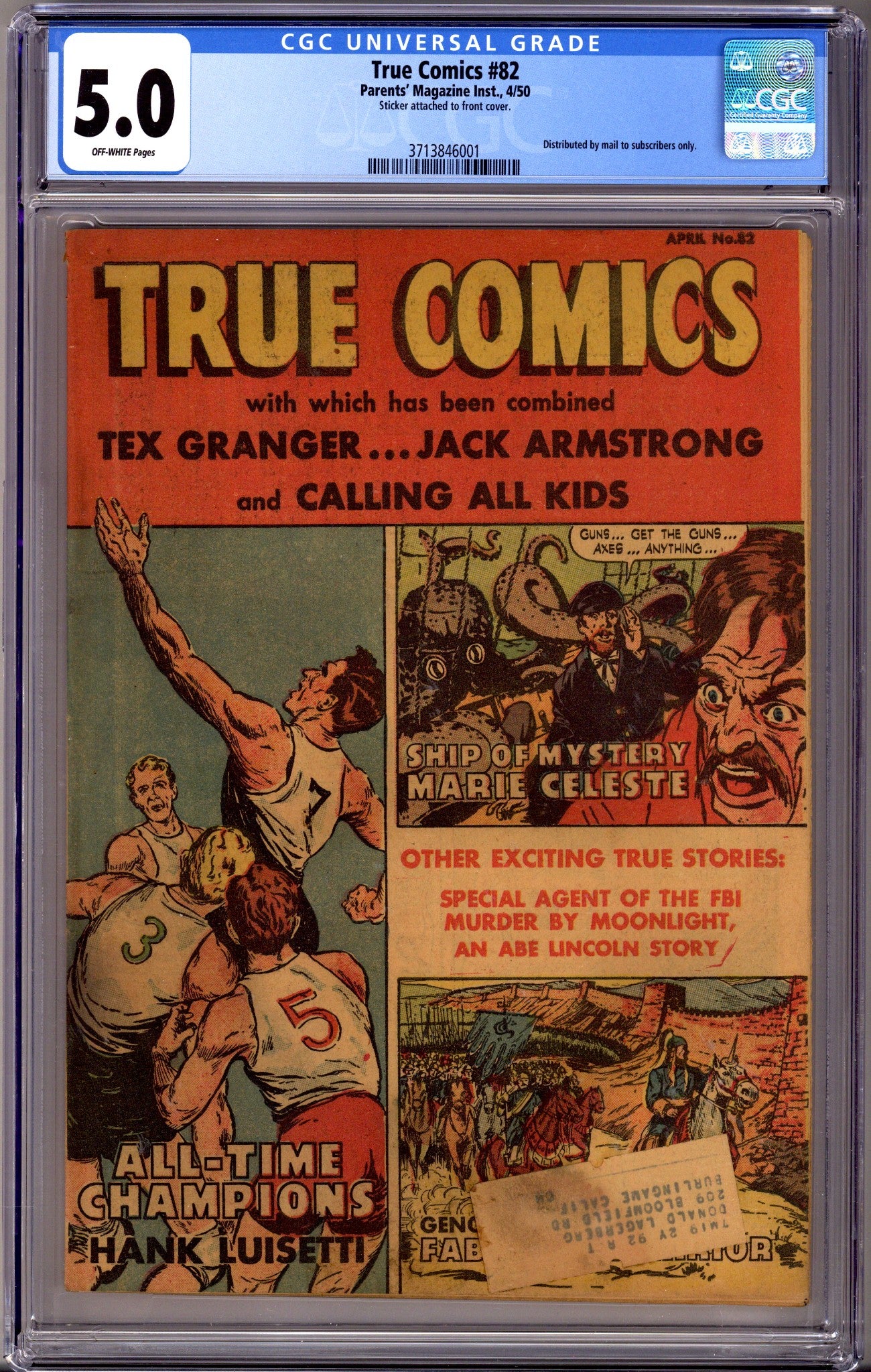 True Comics 82 CGC 5.0 (1950)