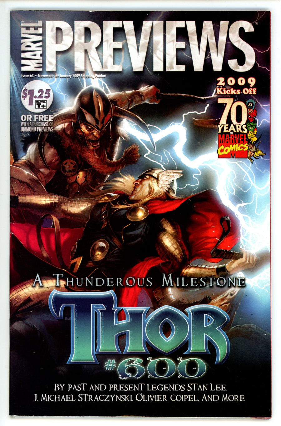Marvel Previews Vol 1 63 FN- (5.5) (2009) 