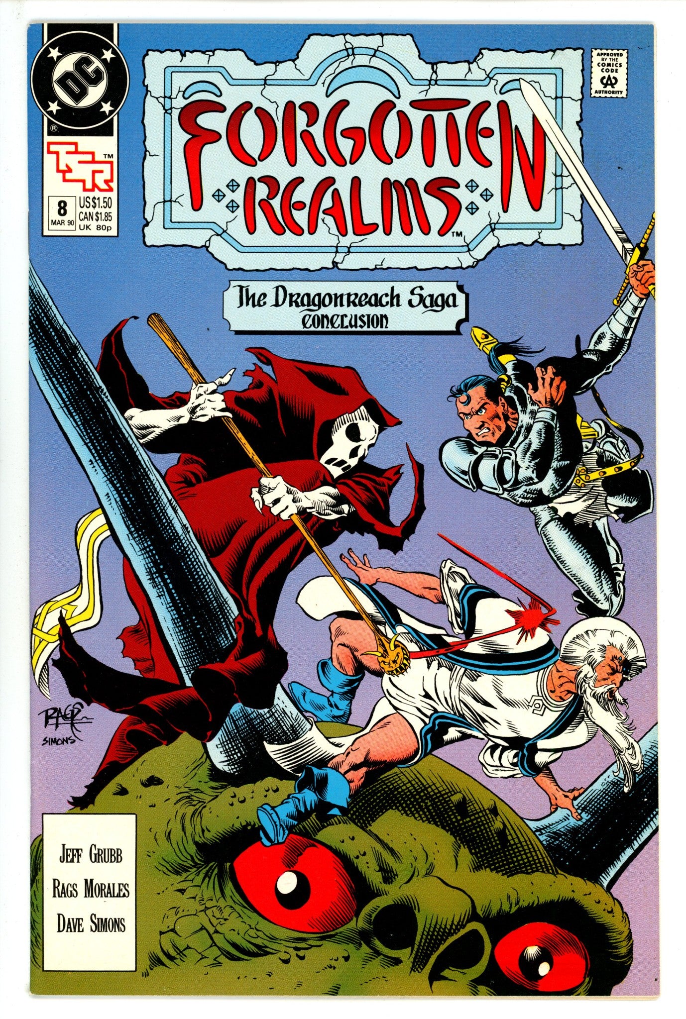 Forgotten Realms Comic Book 8 High Grade (1990) 