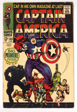 Captain America Vol 1 100 VG (4.0) (1968)
