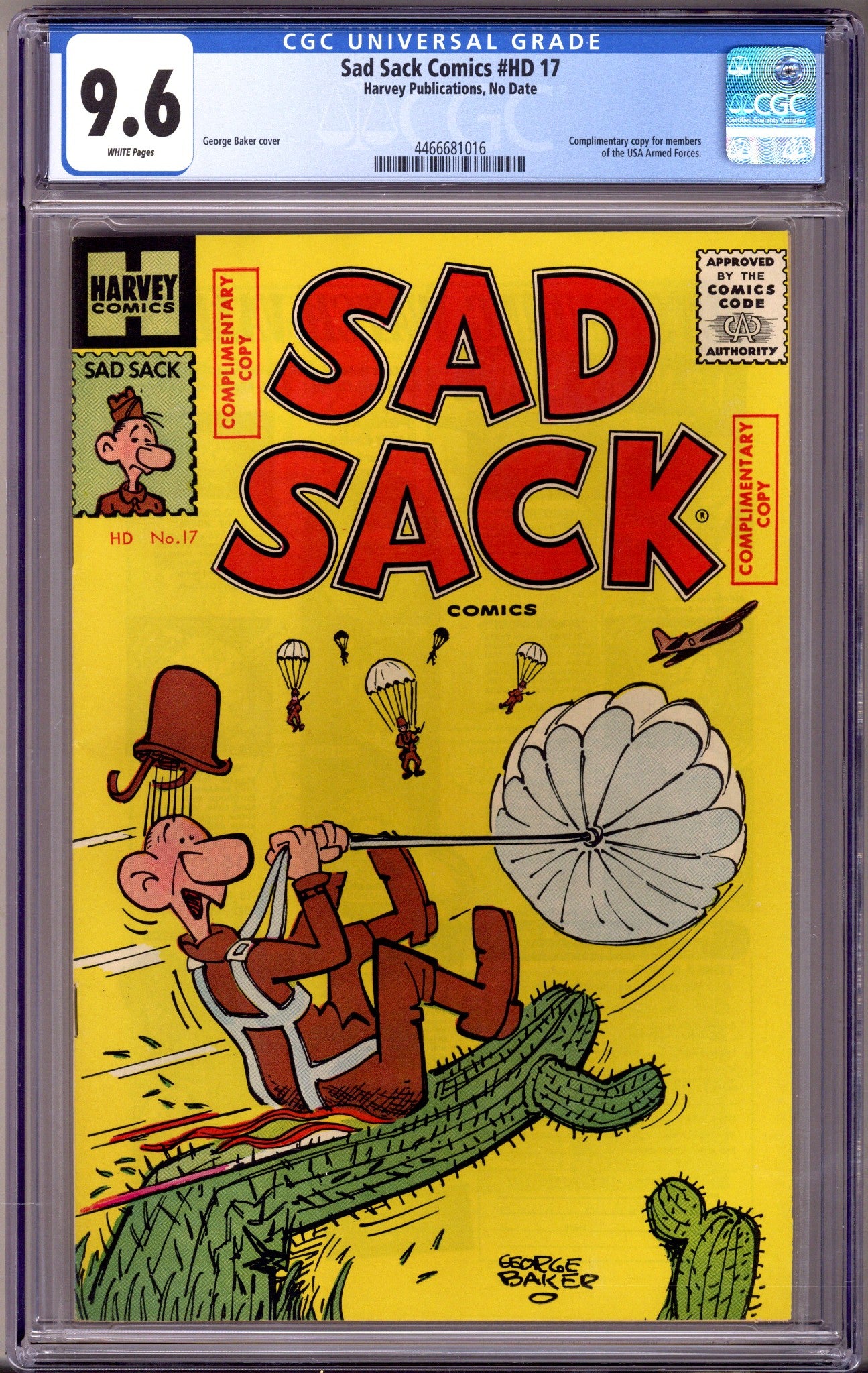 Sad Sack Comics [HD] 17 CGC 9.6 (NM+) Complimentary Copy (1959) 