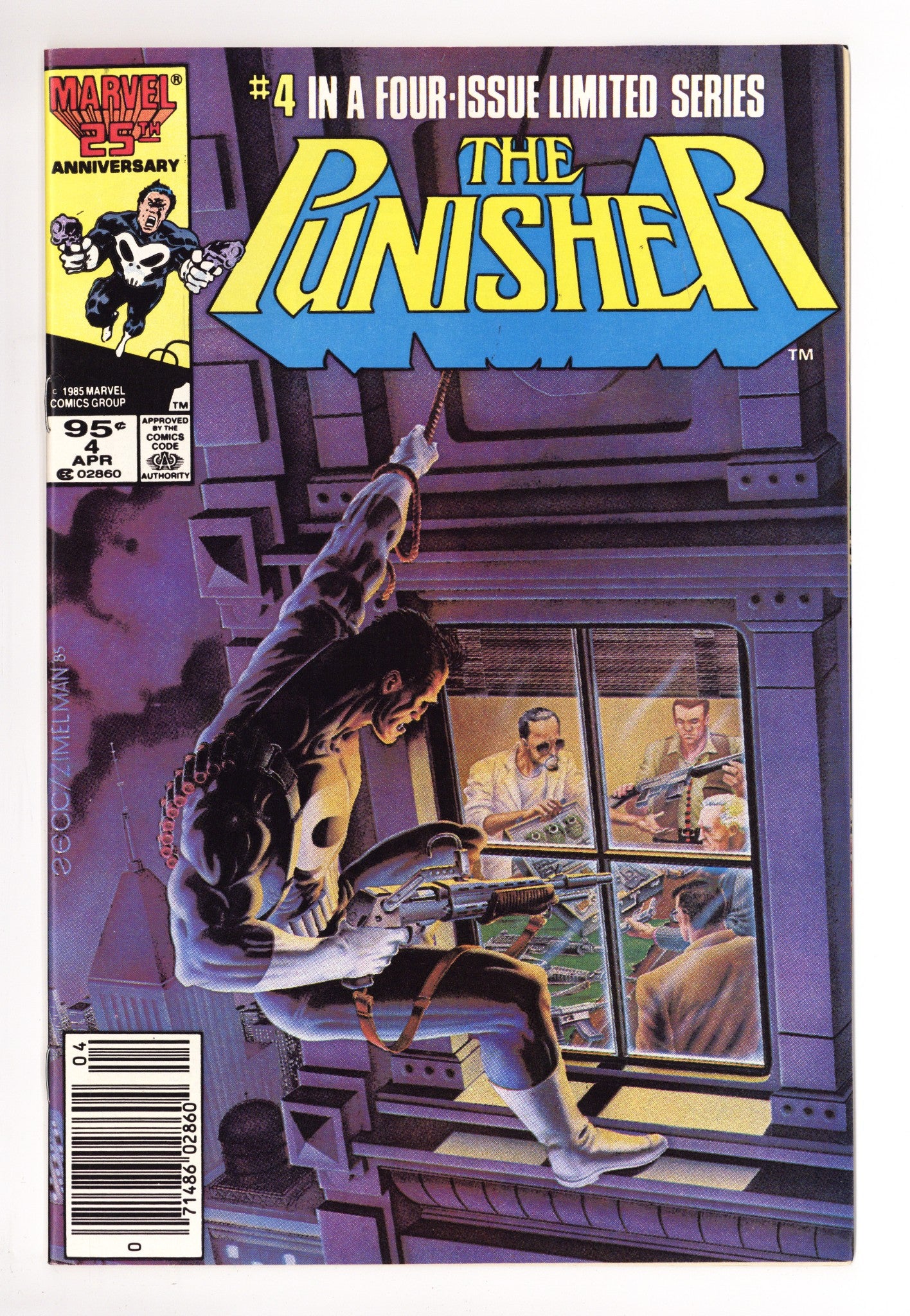 The Punisher Vol 1 4 VF+ (8.5) (1986) Canadian Price Variant 