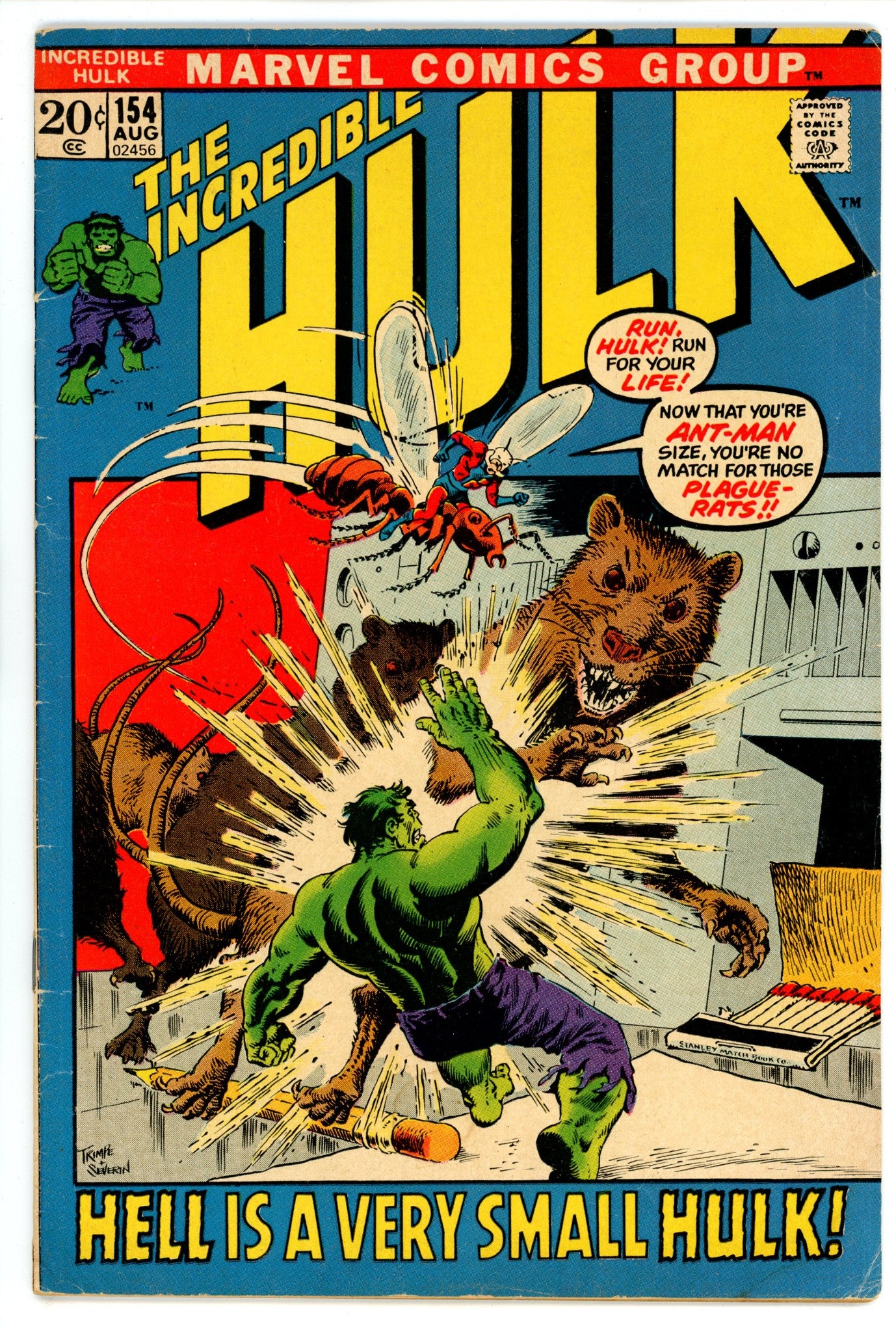 The Incredible Hulk Vol 1 154 VG (4.0) (1972) 