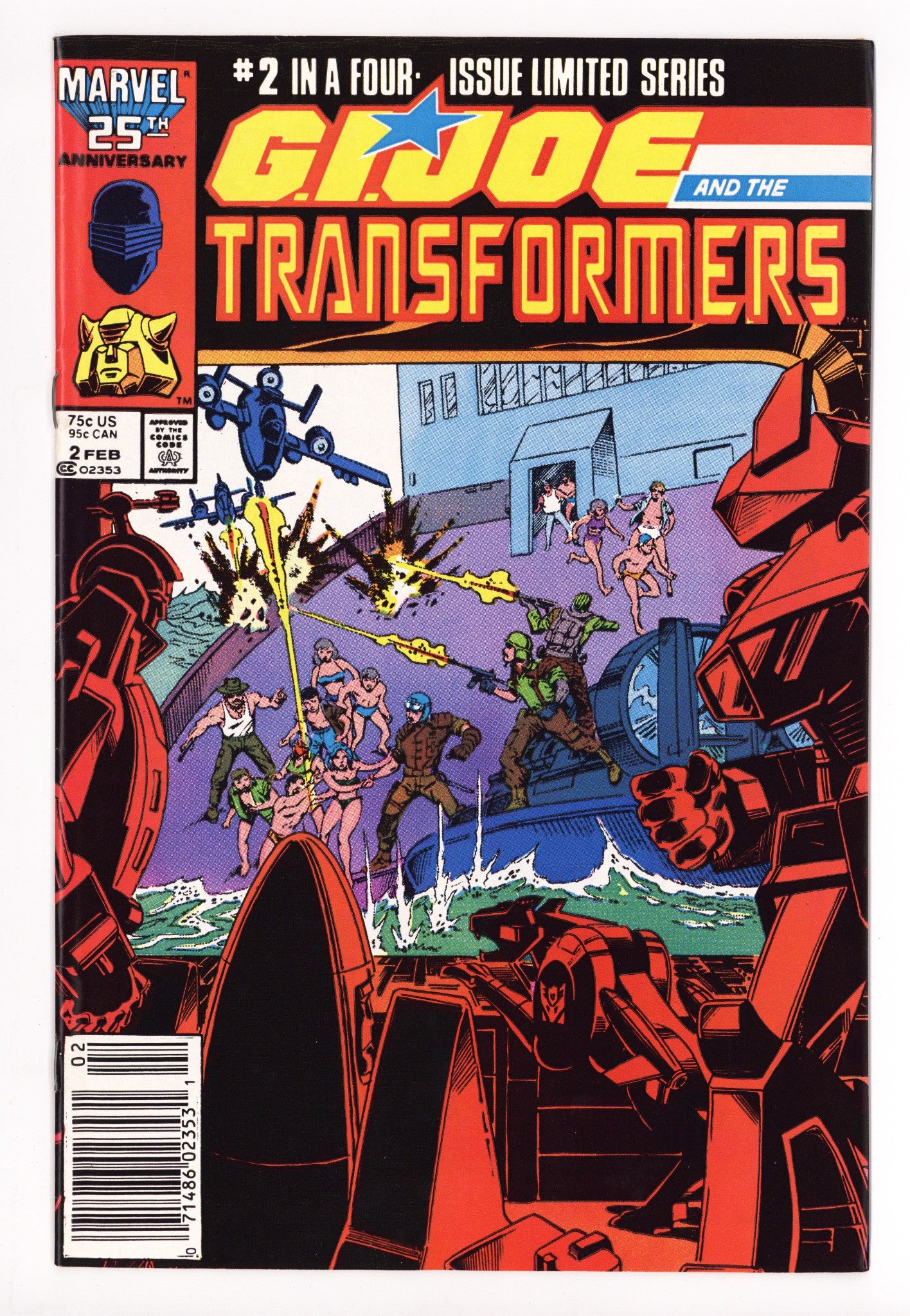 G.I. Joe and the Transformers 2 High Grade (1987) Newsstand 
