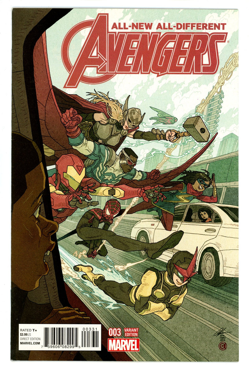 All-New, All-Different Avengers Vol 1 3 VF (8.0) (2016) Chan Incentive Variant 