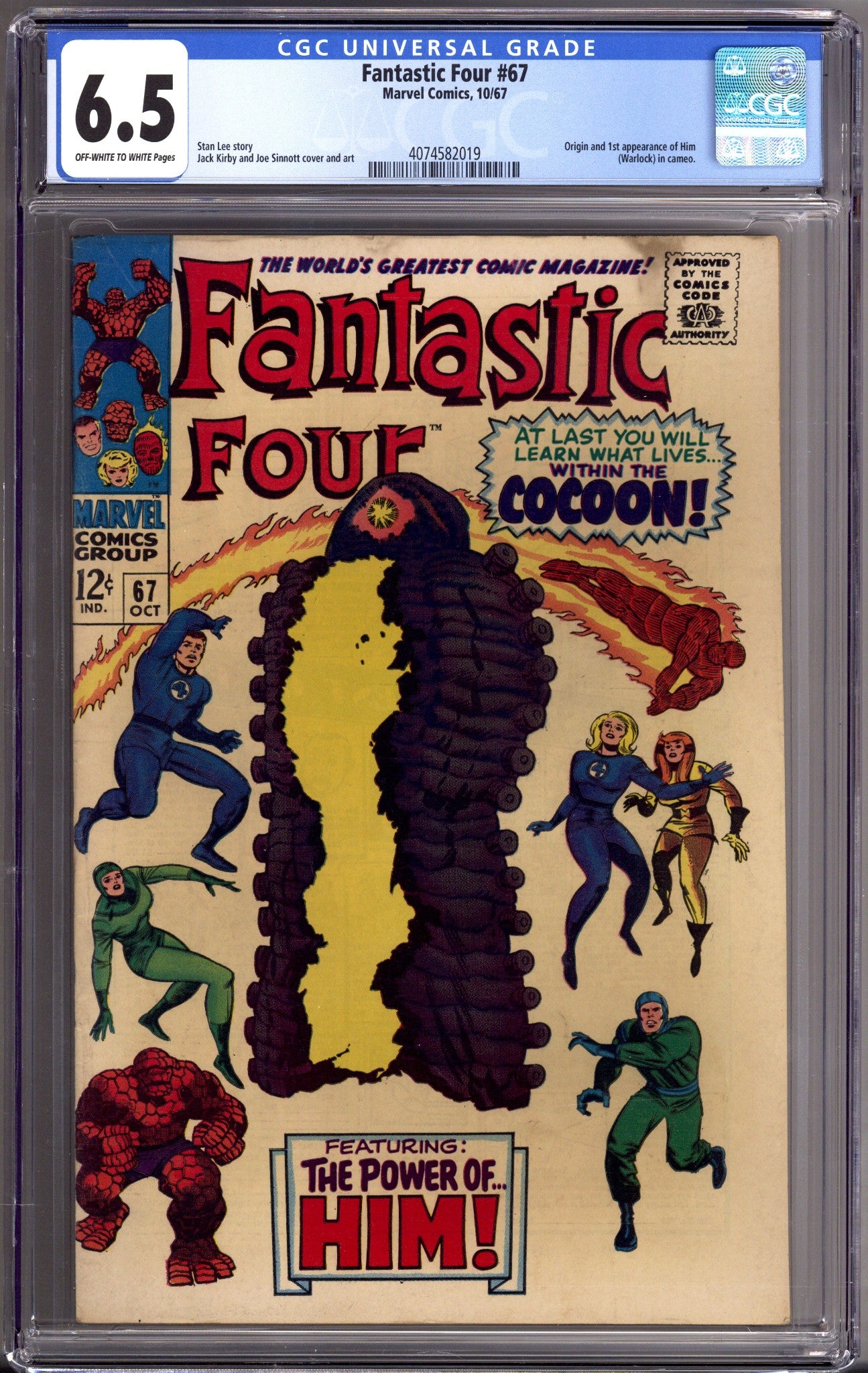 Fantastic Four Vol 1 67 CGC 6.5 (FN+) (1967) 