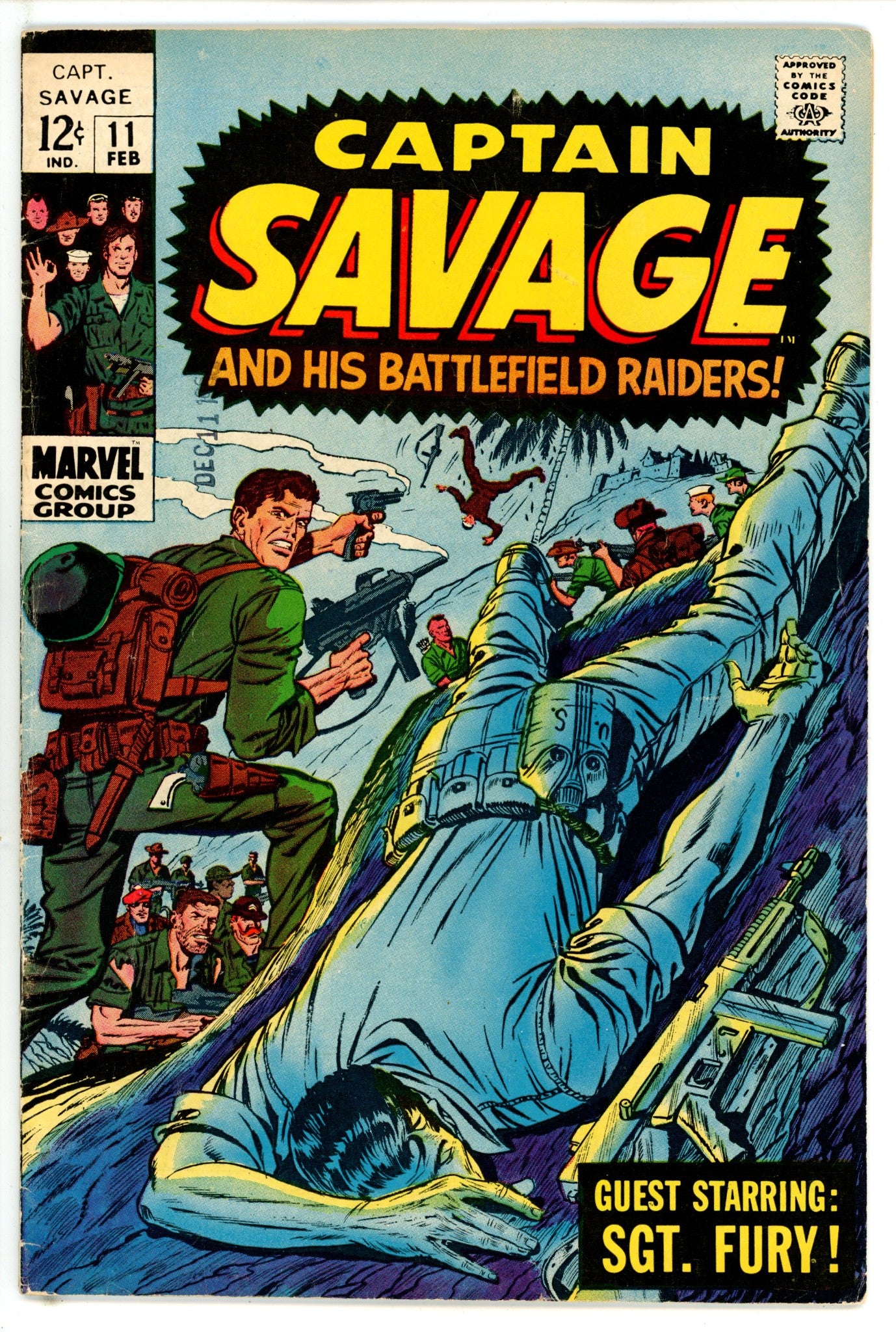 Capt. Savage and His Leatherneck Raiders 11 VG/FN (5.0) (1969) 