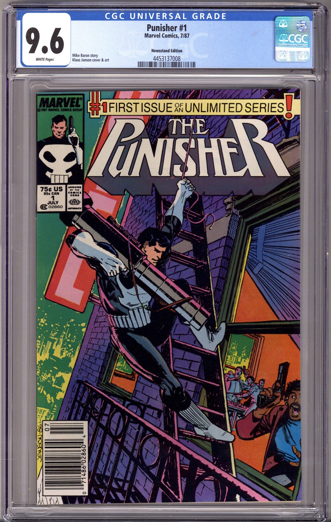 The Punisher Vol 2 1 CGC 9.6 (NM+) (1987) Newsstand