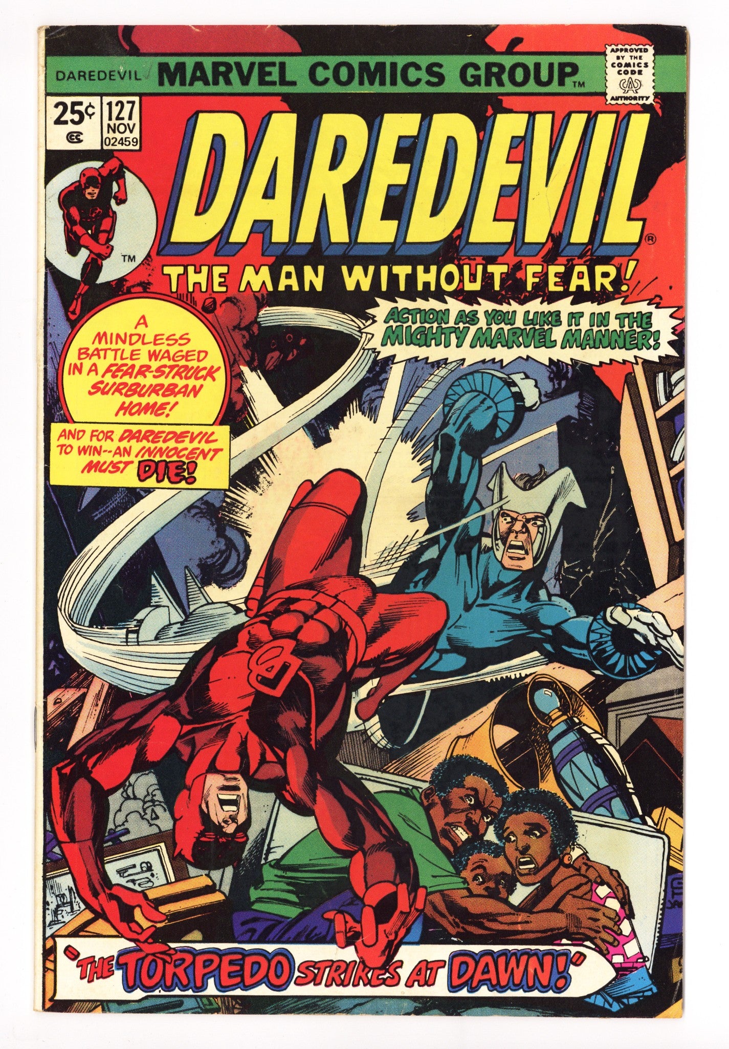 Daredevil Vol 1 127 FN- (5.5) (1975) 