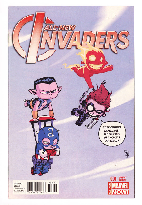 All-New Invaders 1 VF/NM (9.0) (2014) Young Variant