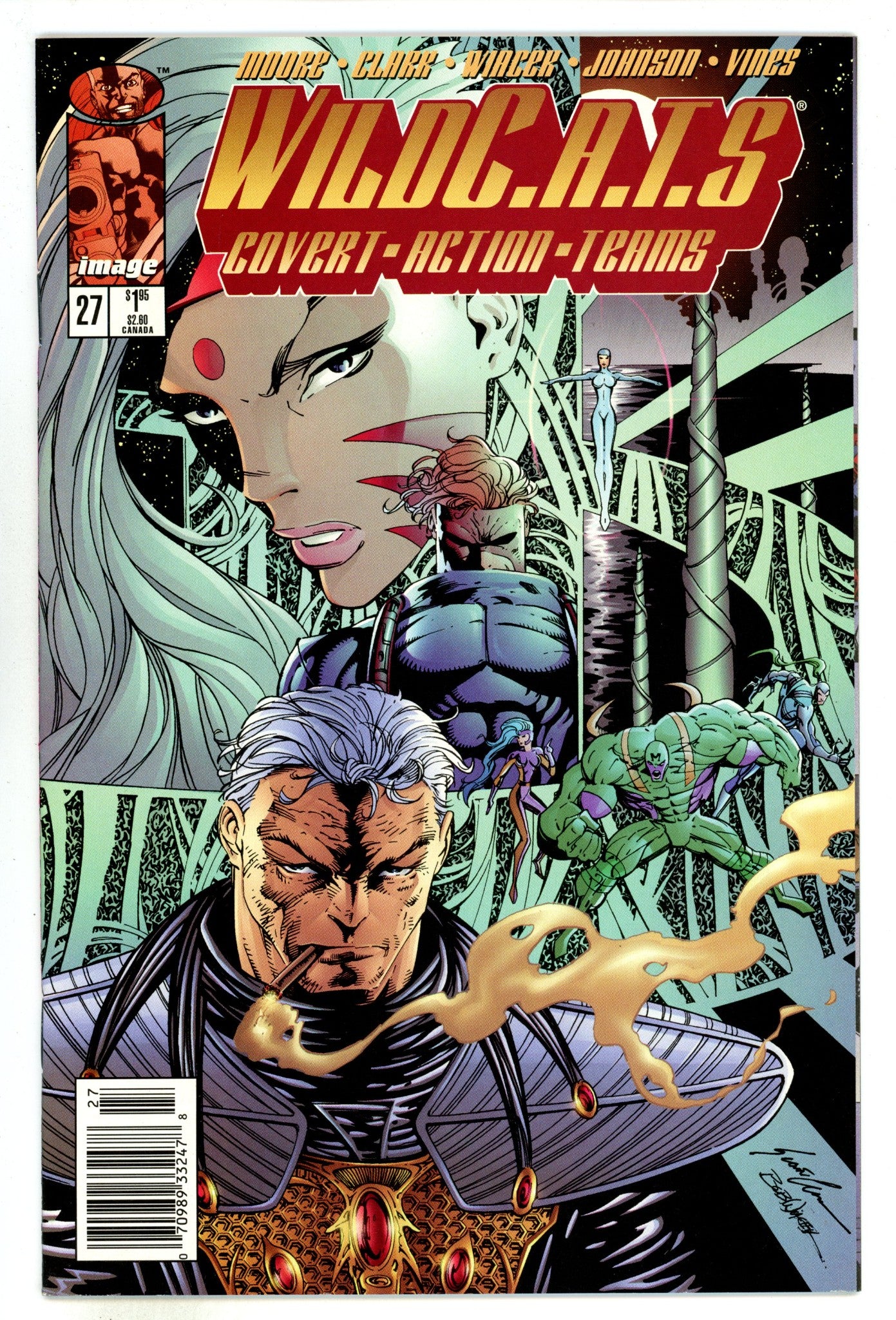 WildC.A.T.s Vol 1 27 VF+ (8.5) (1996) Newsstand 