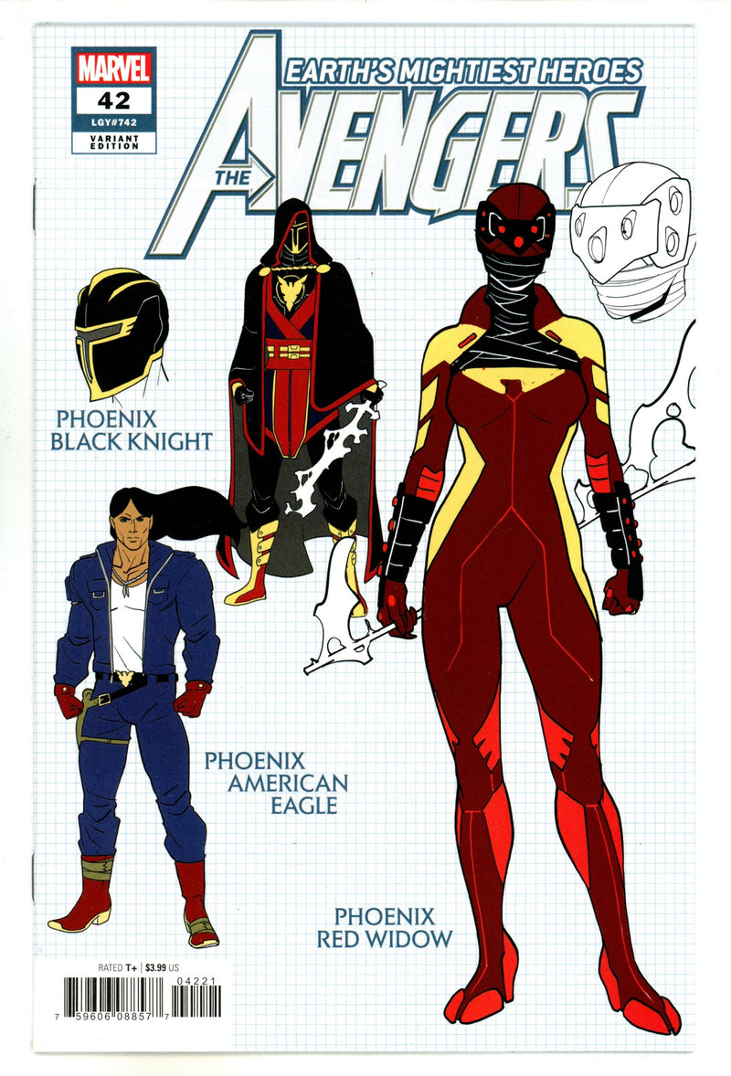 Avengers Vol 8 42 (742) High Grade (2021) Garron Design Incentive Variant 