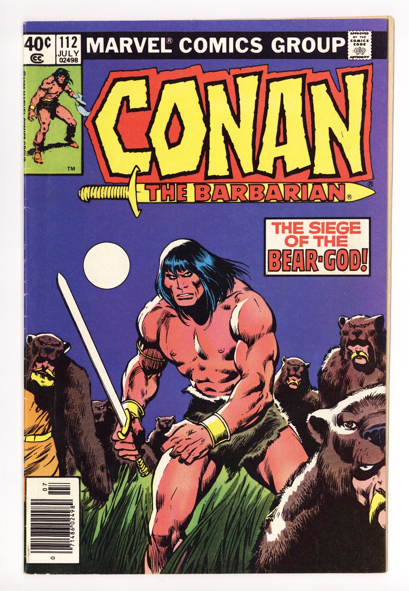 Conan the Barbarian Vol 1 112 Mid Grade (1980) Newsstand 