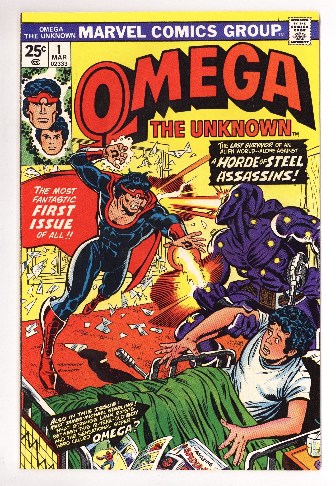 Omega the Unknown Vol 1 1 Mid Grade (1976) 