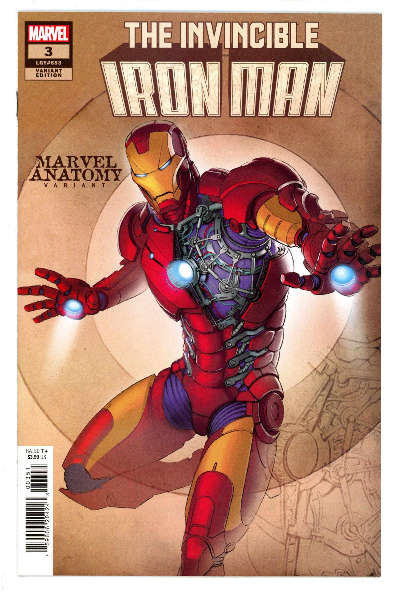 Invincible Iron Man Vol 4 3 (653) High Grade (2023) Lobe Variant 