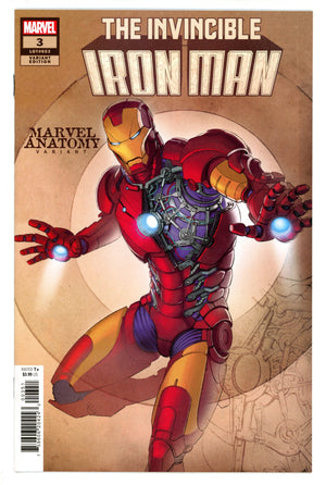 Invincible Iron Man Vol 4 3 (653) High Grade (2023) Lobe Variant