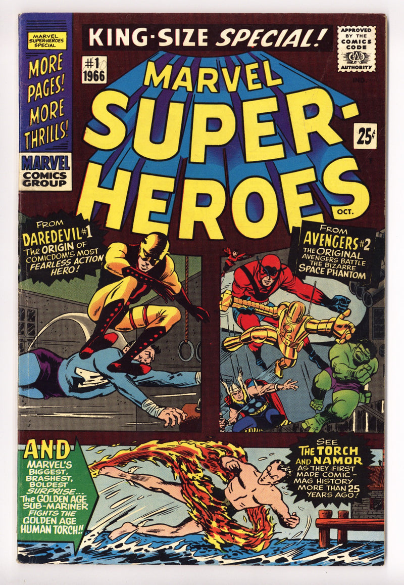 Marvel Super Heroes 1 FN+ (6.5) (1966) 