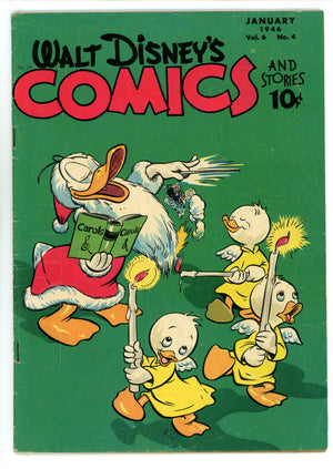 Walt Disney's Comics and Stories Vol 6 4 (64) FN- (5.5) (1946) 