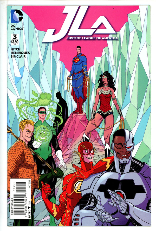 Justice League of America Vol 4 3 High Grade (2015) Moore Incentive Variant