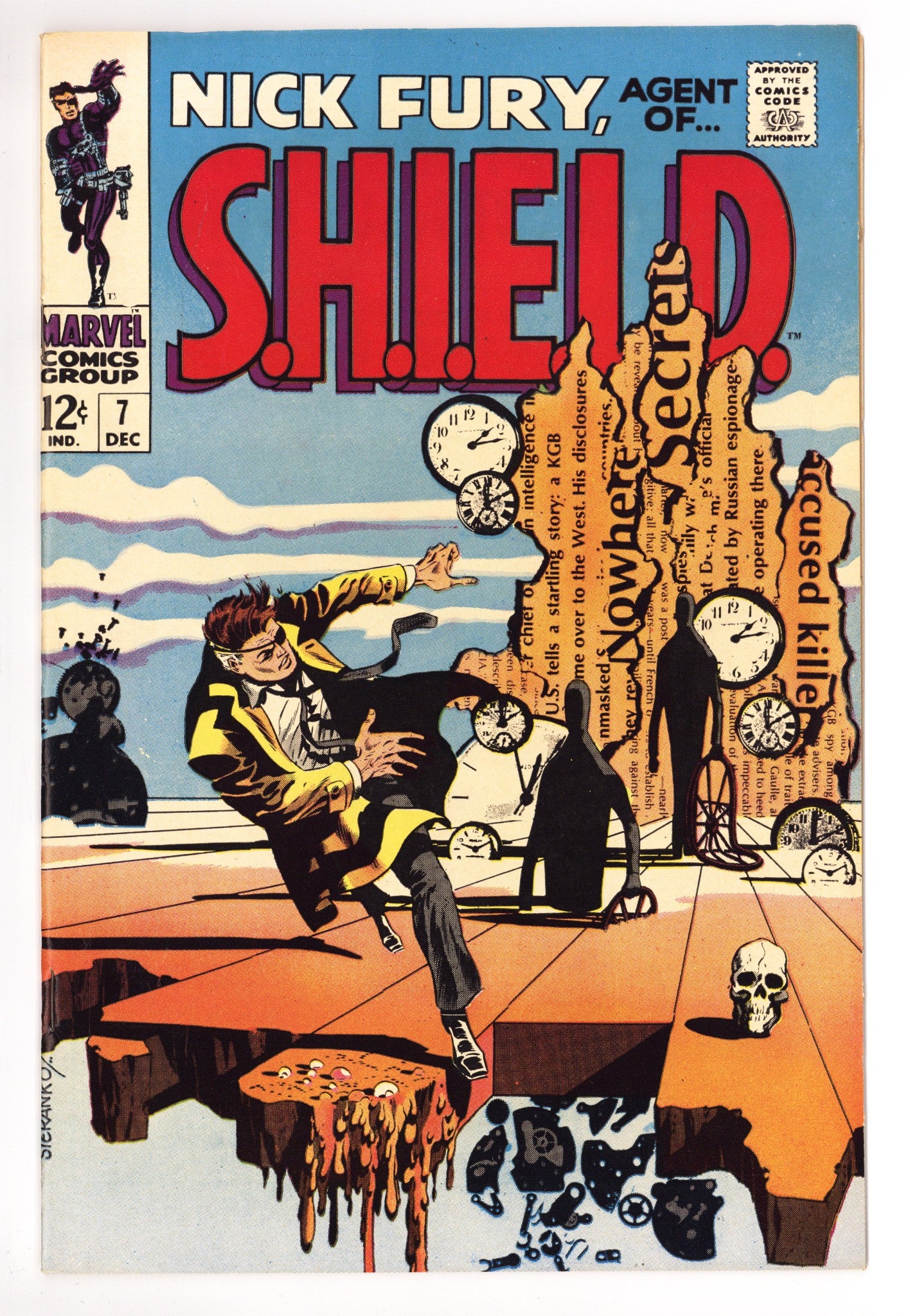 Nick Fury, Agent of SHIELD Vol 1 7 VF/NM (9.0) (1968) 