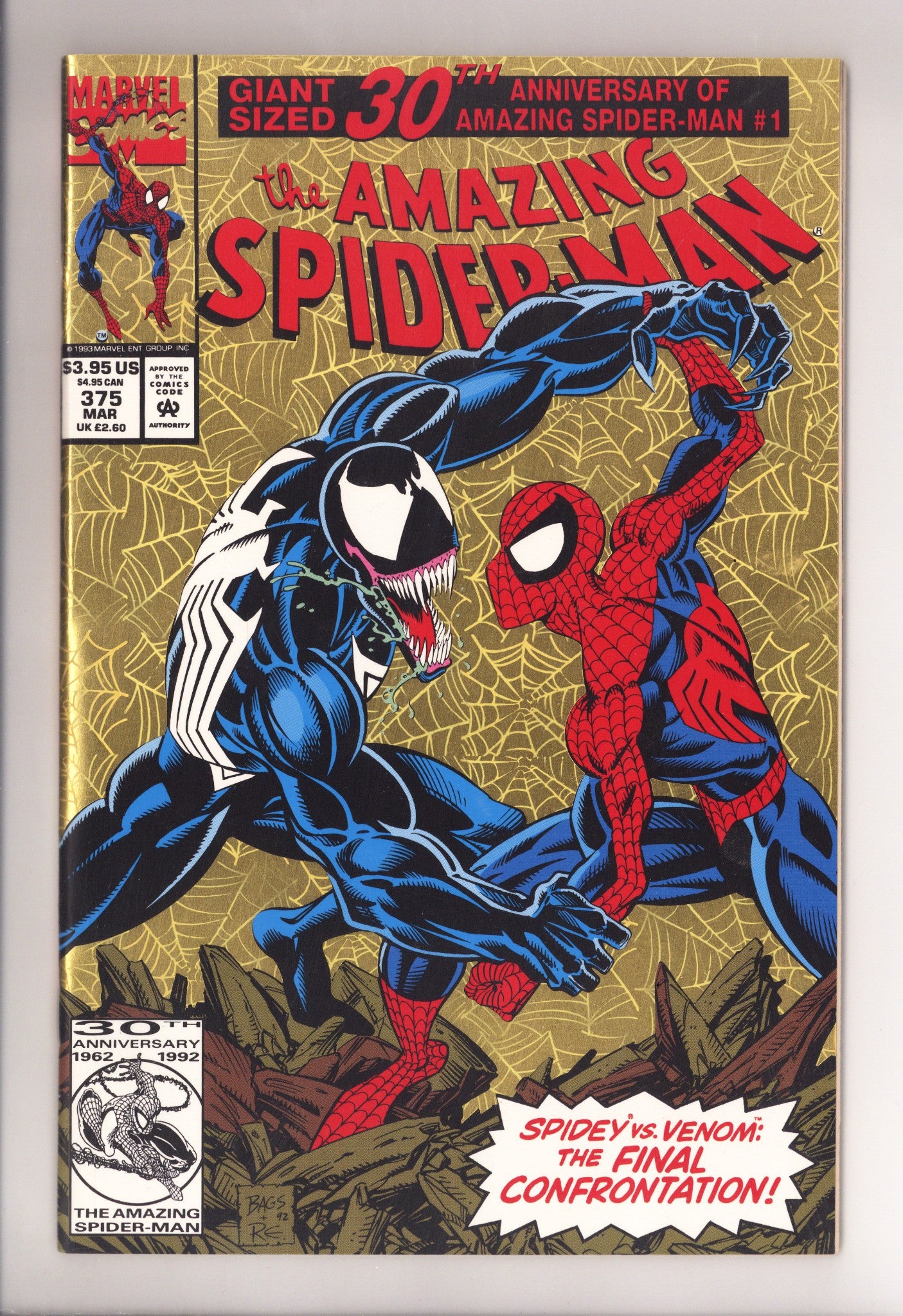 The Amazing Spider-Man Vol 1 375 NM- (9.2) (1993) 
