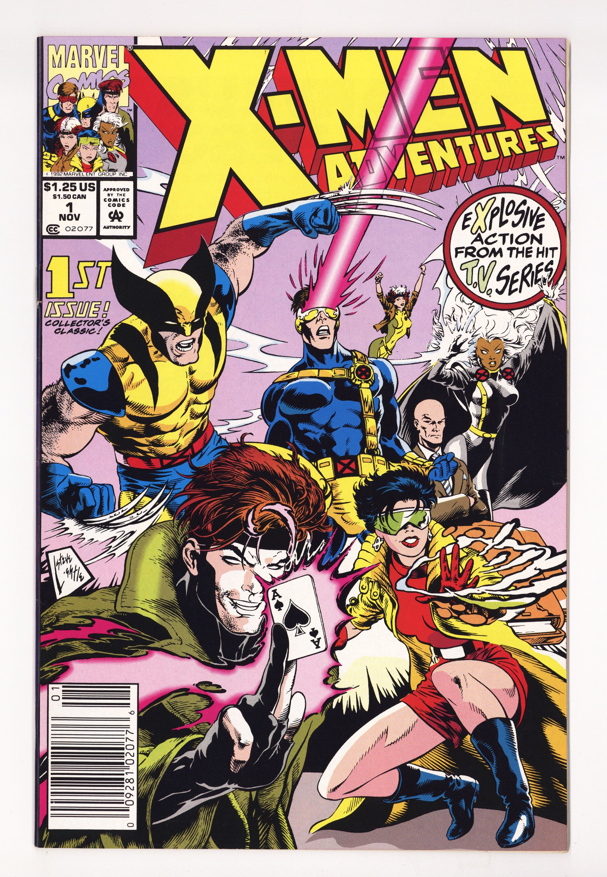 X-Men Adventures Vol 1 1 VF (8.0) (1992) Newsstand 
