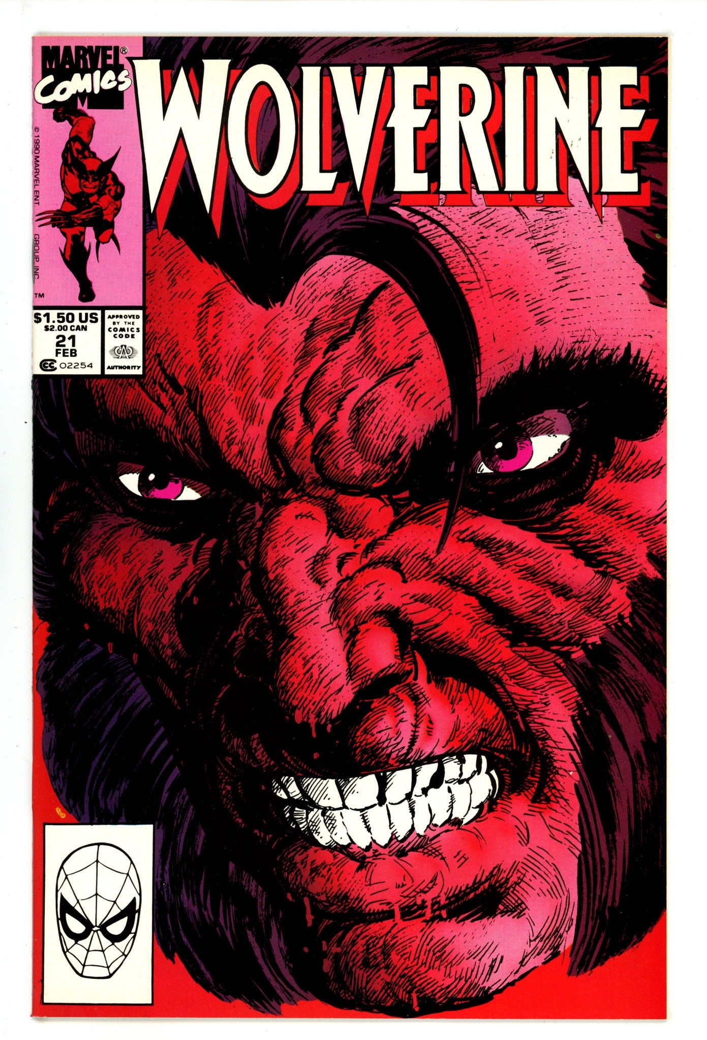 Wolverine Vol 2 21 NM (9.4) (1990) 