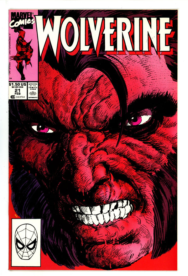 Wolverine Vol 2 21 NM (9.4) (1990)