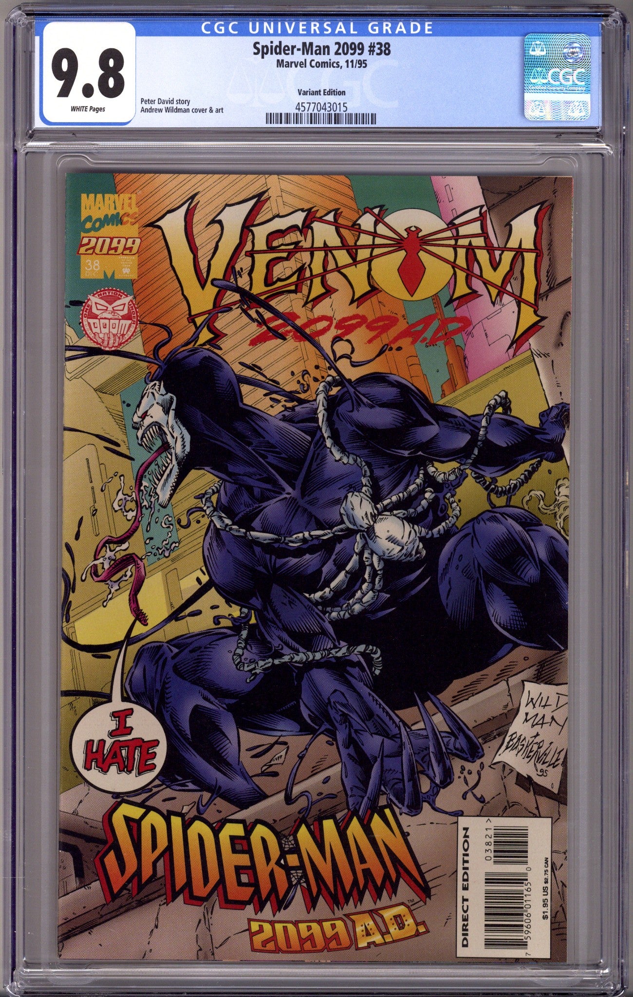 Spider-Man 2099 Vol 1 38 CGC 9.8 (NM/M) (1995) Venom 2099 Variant