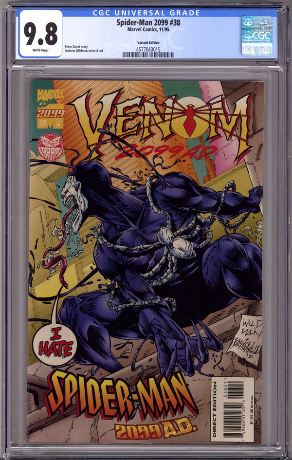 Spider-Man 2099 Vol 1 38 CGC 9.8 (NM/M) (1995) Venom 2099 Variant