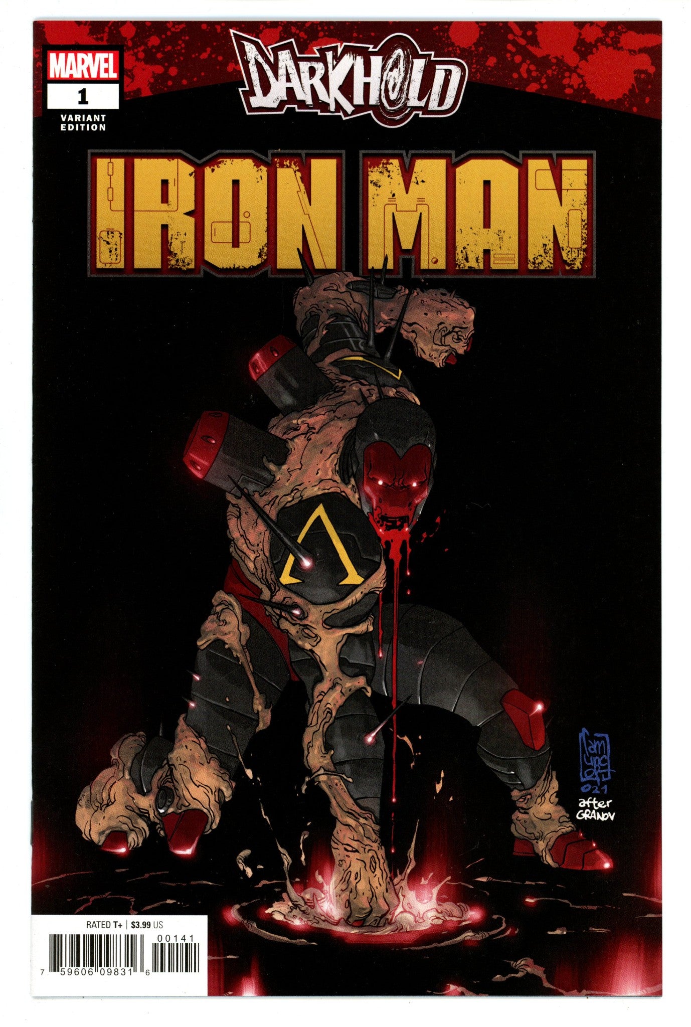 The Darkhold: Iron Man 1 High Grade (2021) Camuncoli Variant 