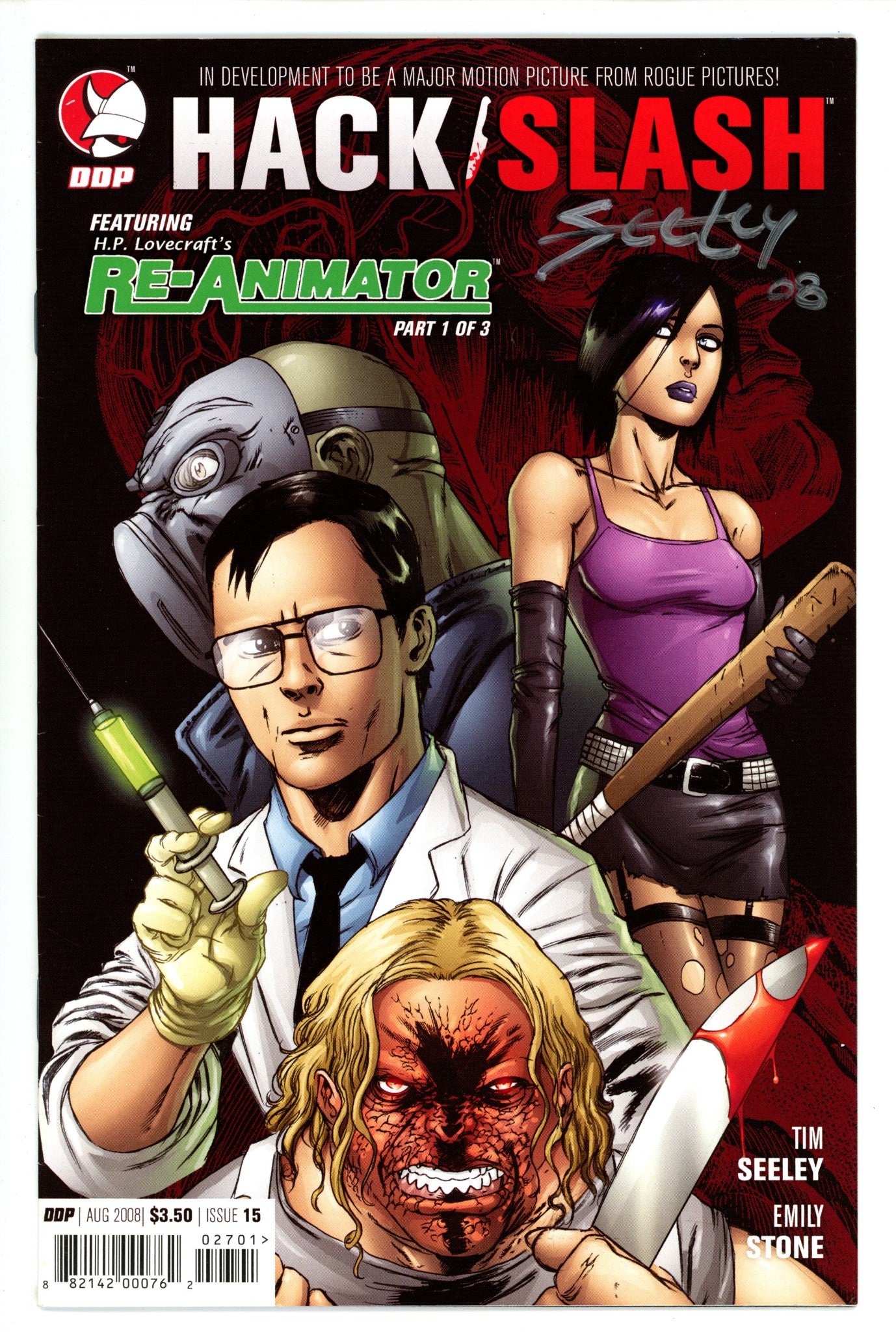 Hack/Slash: The Series 15 VF- (7.5) (2008) Signed x1 Cover Tim Seeley 