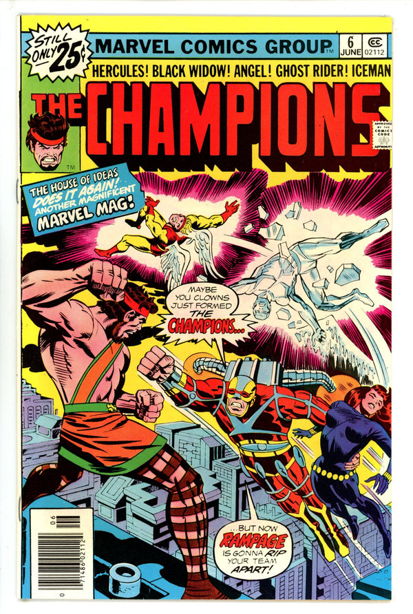 The Champions Vol 1 6 VF+ (1976)