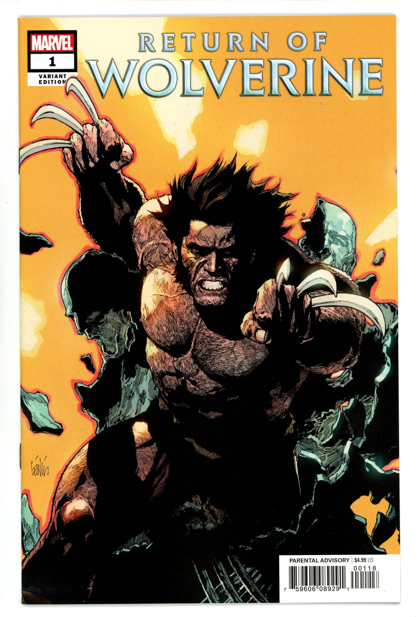 Return of Wolverine 1 Mid Grade (2018) Yu Incentive Variant 