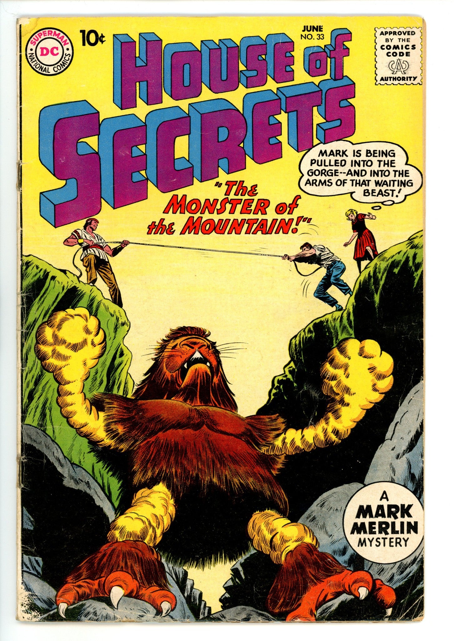 House of Secrets Vol 1 33 GD/VG (3.0) Tape (1960) 