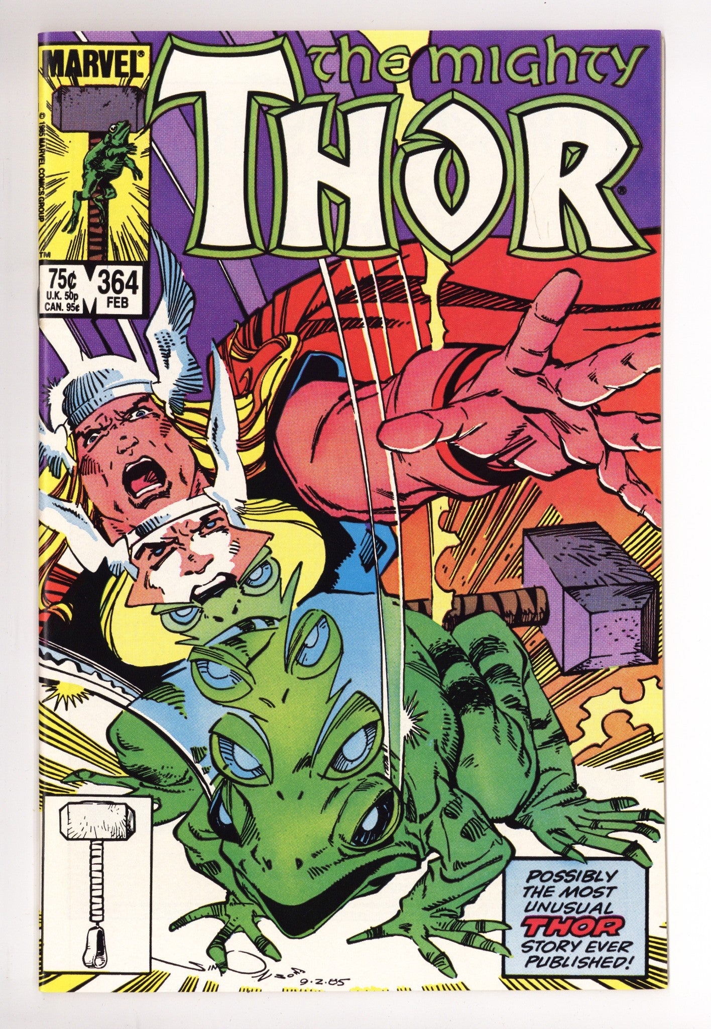 Thor Vol 1 364 NM (9.4) (1986) 