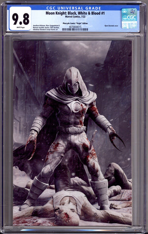 Moon Knight: Black, White & Blood 1 CGC 9.8 (NM/M) (2022) Barends Virgin Exclusive Variant
