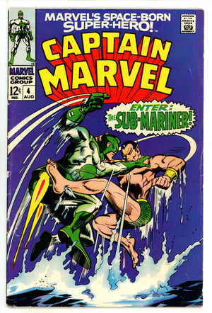 Captain Marvel Vol 1 4 VG/FN (5.0) (1968) 