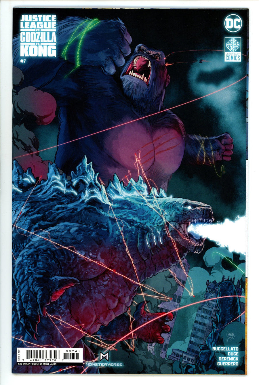 Justice League vs. Godzilla vs. Kong 7 NM- (9.2) (2024) Janin Incentive Variant 