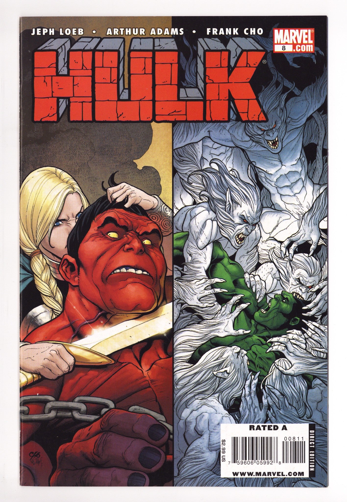 Hulk Vol 1 8 High Grade (2009) Cho Variant 