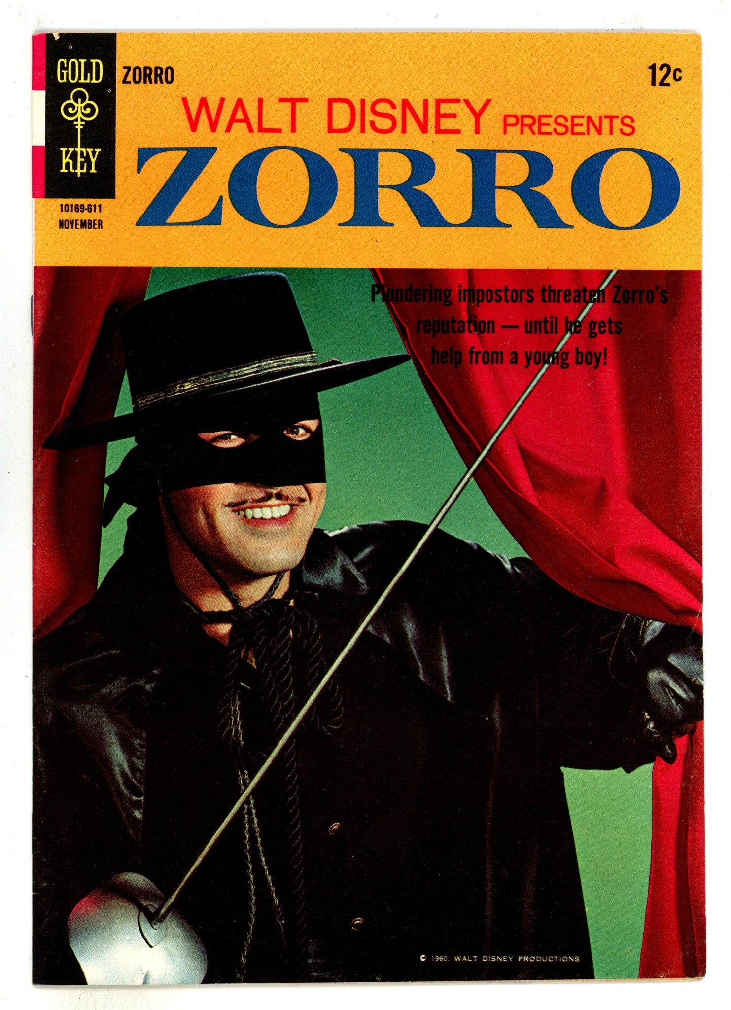 Walt Disney Presents Zorro 4 VF+ (8.5) (1966) 