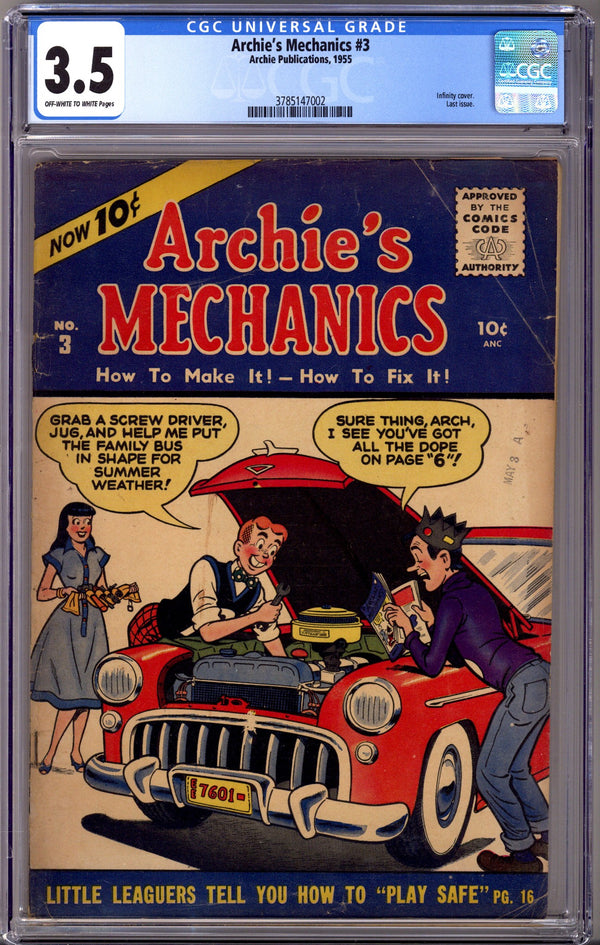 Archie's Mechanics 3 CGC 3.5 (1955)