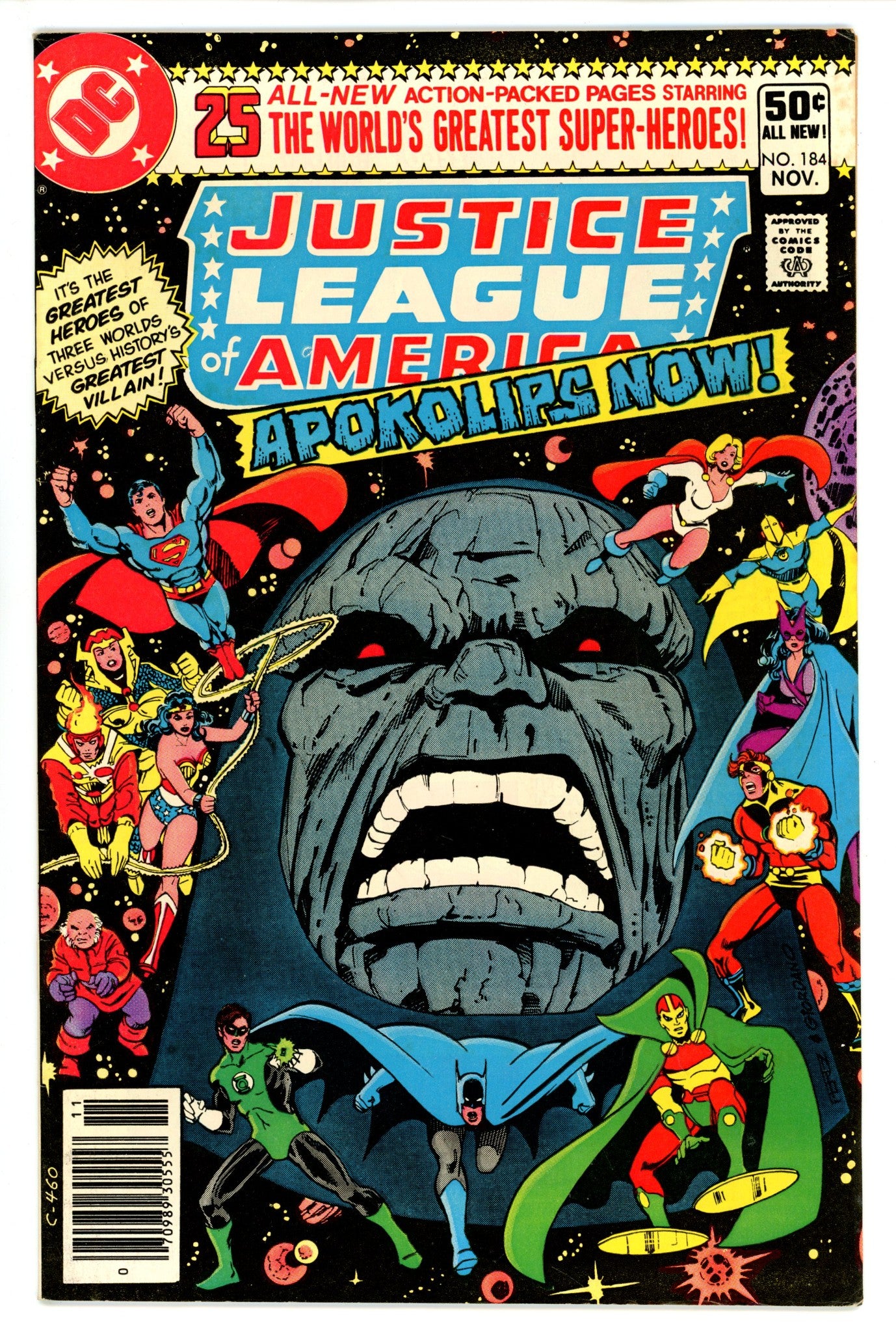 Justice League of America Vol 1 184 Newsstand (1980)