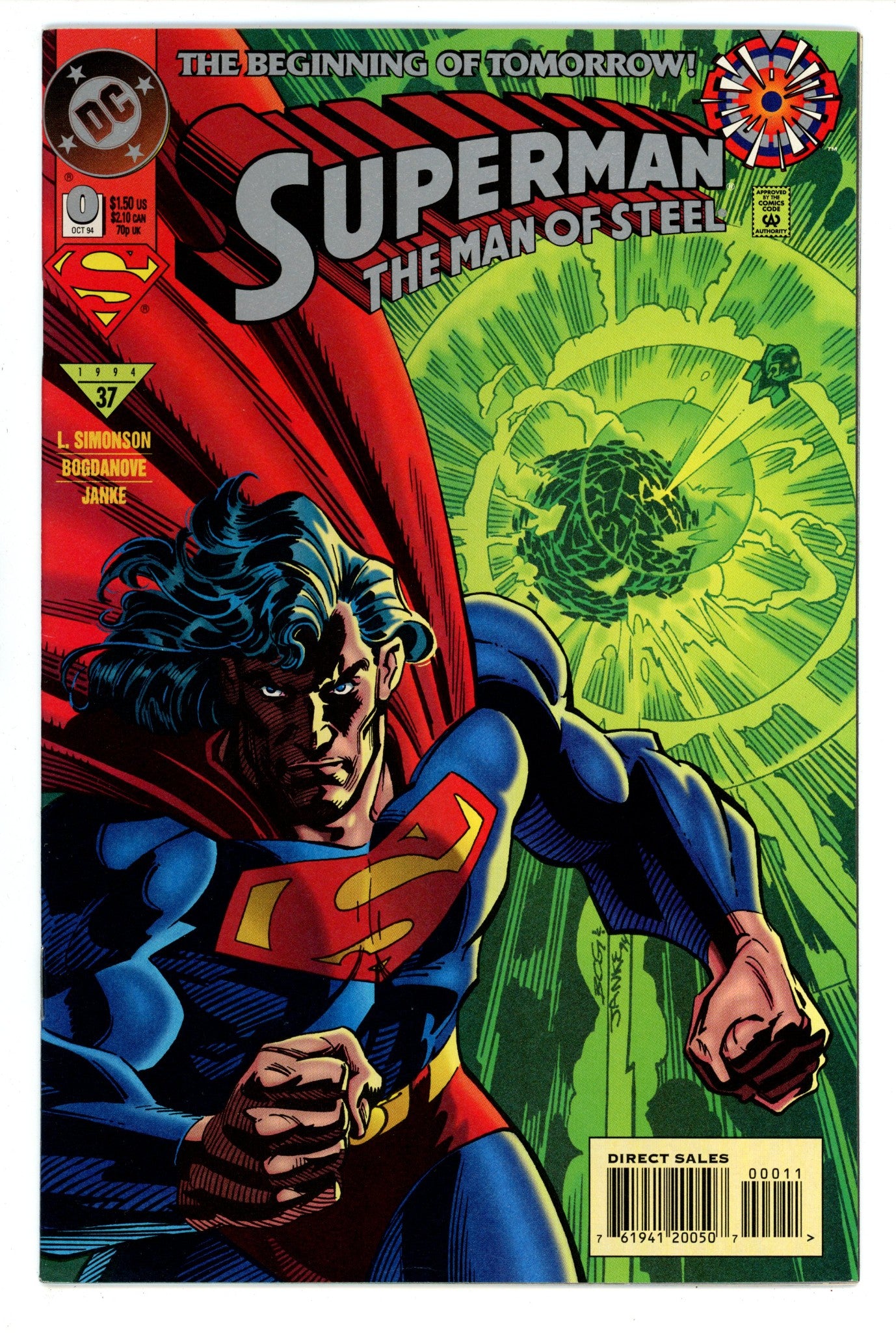 Superman: The Man of Steel 0 High Grade (1994) 